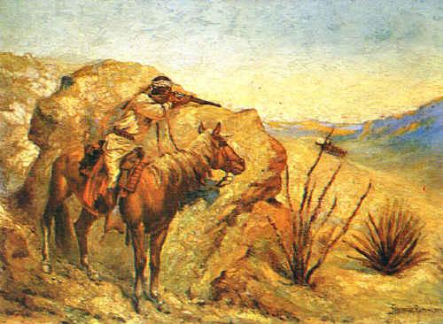 Frederick Remington Apache oil painting image